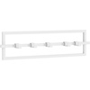 image:imageUmbra Cubiko Wall Hooks Adjustable Steel Coat Rack 5 Hook Black  Non snag design holds 5 lbs organizes accessories and jacketsBlack