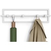 image:imageUmbra Cubiko Wall Hooks Adjustable Steel Coat Rack 5 Hook Black  Non snag design holds 5 lbs organizes accessories and jacketsBlack