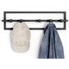 image:imageUmbra Cubiko Wall Hooks Adjustable Steel Coat Rack 5 Hook Black  Non snag design holds 5 lbs organizes accessories and jacketsBlack