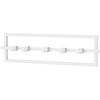 image:imageUmbra Cubiko Wall Hooks Adjustable Steel Coat Rack 5 Hook Black  Non snag design holds 5 lbs organizes accessories and jacketsBlack
