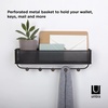 image:imageUmbra Estique Entryway Organizer Great for Storing Keys Small Accessories Mail Wallets and More Small BlackWalnutBlackWalnut