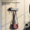 image:imageUmbra Estique Entryway Organizer Great for Storing Keys Small Accessories Mail Wallets and More Small BlackWalnutBlackWalnut