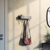 image:imageUmbra Estique Entryway Organizer Great for Storing Keys Small Accessories Mail Wallets and More Small BlackWalnutBlackWalnut