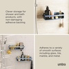 image:imageUmbra Flex Adhesive Shower Shelf for Bathroom Slate Blue