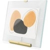 image:imageUmbra Flute 5x7 Floating Picture Frame  Modern Glass Photo Frame with Ribbed Backing and Integrated Easel Tabletop Display for Photos or Artwork  Brass