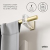 image:imageUmbra Flute Curtain Rod Adjustable 42 to 120 Inches NickelGold