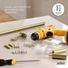 image:imageUmbra Flute Curtain Rod Adjustable 42 to 120 Inches NickelGold