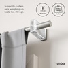 image:imageUmbra Flute Curtain Rod Adjustable 42 to 120 Inches NickelNickel