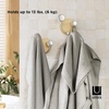 image:imageUmbra Melody WallMount Coat Rack Rail with Nine Hooks NaturalNickel3Hook