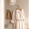 image:imageUmbra Melody WallMount Coat Rack Rail with Nine Hooks NaturalNickel3Hook