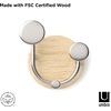 image:imageUmbra Melody WallMount Coat Rack Rail with Nine Hooks NaturalNickel3Hook