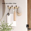 image:imageUmbra Melody WallMount Coat Rack Rail with Nine Hooks NaturalNickel9Hook
