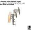 image:imageUmbra Melody WallMount Coat Rack Rail with Nine Hooks NaturalNickel9Hook