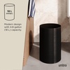 image:imageUmbra Metalla Trash Can Waste Basket Plastic 45 Gallon 17L Bin Black  Opentop waste bin quick disposal convenient everyday use