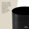 image:imageUmbra Metalla Trash Can Waste Basket Plastic 45 Gallon 17L Bin Black  Opentop waste bin quick disposal convenient everyday use