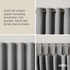 image:imageUmbra Twilight Double Curtain Rod Set  Wrap Around Design Ideal for Blackout or Room Darkening Panels 88 to 144 Inches Nickel