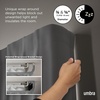 image:imageUmbra Twilight Double Curtain Rod Set  Wrap Around Design Ideal for Blackout or Room Darkening Panels 88 to 144 Inches Nickel