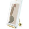 image:imageUmbra Flute 5x7 Floating Picture Frame  Modern Glass Photo Frame with Ribbed Backing and Integrated Easel Tabletop Display for Photos or Artwork  Brass