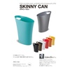 image:imageumbra Slim Trash Can Oval Lid Free Pail Trash Can Dust Boxcharcoal