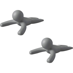 image:imageUmbra Buddy Door Stop HeavyDuty and Flexible SoftTouch Finish Protects Your Floors Grey 2PackSet of 2