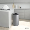 image:imageUmbra Vento Kitchen Trash Can Open Top 165 Gallon Garbage Can Grey  Durable construction compatible with drawstring bags residential or commercial use wipe clean maintenanceGreyNickel