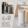 image:imageUmbra Vento Kitchen Trash Can Open Top 165 Gallon Garbage Can Grey  Durable construction compatible with drawstring bags residential or commercial use wipe clean maintenanceGrey