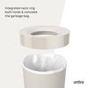 image:imageUmbra Vento Kitchen Trash Can Open Top 165 Gallon Garbage Can Grey  Durable construction compatible with drawstring bags residential or commercial use wipe clean maintenanceSand