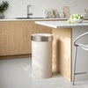 image:imageUmbra Vento Kitchen Trash Can Open Top 165 Gallon Garbage Can Grey  Durable construction compatible with drawstring bags residential or commercial use wipe clean maintenanceSandNickel