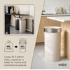 image:imageUmbra Vento Kitchen Trash Can Open Top 165 Gallon Garbage Can Grey  Durable construction compatible with drawstring bags residential or commercial use wipe clean maintenanceSandNickel