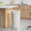 image:imageUmbra Vento Kitchen Trash Can Open Top 165 Gallon Garbage Can Grey  Durable construction compatible with drawstring bags residential or commercial use wipe clean maintenanceSand