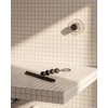 image:imageUmbra Nami Shower Squeegee with Adhesive Hook No Drill Ocean Blue  Streakfree silicone blade clears glass doors and mirrors rustproof damagefree mounting ABS plasticOcean Black