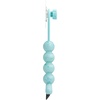 image:imageUmbra Nami Shower Squeegee with Adhesive Hook No Drill Ocean Blue  Streakfree silicone blade clears glass doors and mirrors rustproof damagefree mounting ABS plasticOcean Blue