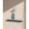 image:imageUmbra Nami Shower Squeegee with Adhesive Hook No Drill Ocean Blue  Streakfree silicone blade clears glass doors and mirrors rustproof damagefree mounting ABS plasticOcean Blue