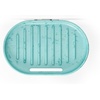 image:imageUmbra Nami Soap Dish Adhesive Bathroom Soap Holder No Drill Ocean Blue  Drainage holes prevent pooling fits tiles drywall concrete rust proof plasticOcean Blue