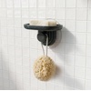 image:imageUmbra Nami Soap Dish Adhesive Bathroom Soap Holder No Drill Ocean Blue  Drainage holes prevent pooling fits tiles drywall concrete rust proof plasticOcean Black