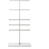 image:imageUmbra Trigem Tiered Tabletop Jewelry Organizer Freestanding Hanging Necklace Earring and Bracelet Display 5 White Gray
