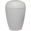 image:imageUmbra Twirla Trash Can Swing Top Garbage Can 24 Gallon Metallic White  Slim design fits narrow spaces stable weighted base easy wipe clean durable plasticGrey