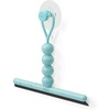 image:imageUmbra Nami Shower Squeegee with Adhesive Hook No Drill Ocean Blue  Streakfree silicone blade clears glass doors and mirrors rustproof damagefree mounting ABS plasticOcean Blue