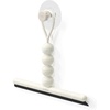 image:imageUmbra Nami Shower Squeegee with Adhesive Hook No Drill Ocean Blue  Streakfree silicone blade clears glass doors and mirrors rustproof damagefree mounting ABS plasticOcean Sand
