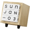 image:imageUmbra Play Date Perpetual Calendar Wooden 3D Puzzle for Desktop Natural  Sturdy construction no batteries required interactive date display compact office size ash wood frame
