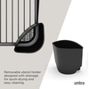 image:imageUmbra Sinkin Dish Drying Rack  Drainer Caddy with Removable Cutlery Holder  Use in Sink or On Counter Black