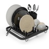 image:imageUmbra Sinkin Dish Drying Rack  Drainer Caddy with Removable Cutlery Holder  Use in Sink or On Counter Black