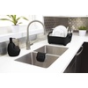 image:imageUmbra Saddle Sink Caddy  Flexible Rubber Organizer and Dish Sponge Holder for Kitchen Sink BlackBlack