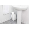 image:imageUmbra Swing Lid with Square Corner Trash Can Corner ofmetallic white