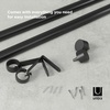 image:imageUmbra Cappa Curtain Rod Set Includes Brackets amp Hardware 66 to 180Inches Black