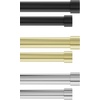 image:imageUmbra Cappa Double Curtain Rod 66 to 120Inch Brass Bundle with Matching Finials Brackets amp Hardware 66 to 120Inch Brushed Black