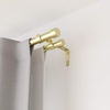 image:imageUmbra Cappa Double Curtain Rod 66 to 120Inch Brass and Umbra 1014557104 Cappa 1Inch Double Curtain Rod Includes 2 Matching Finials Brackets amp Hardware 36 to 66 Brass Curtain Rod Set