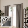image:imageUmbra Twilight Double Curtain Rod Set for Blackout Panels 66144 Inch Black with 4888Inch MatteNickel Curtain Rod